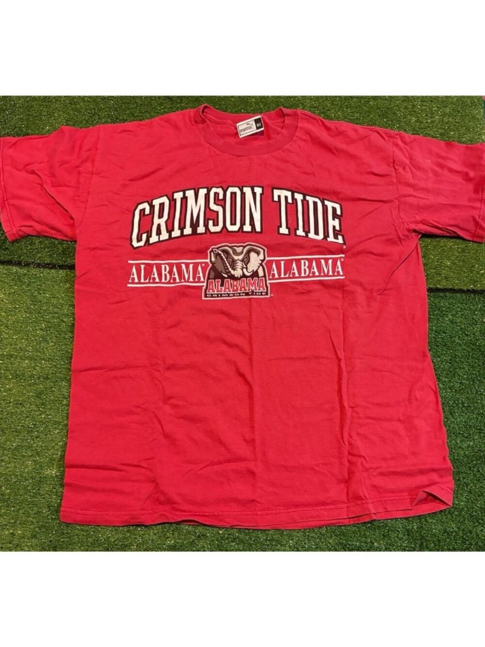 Vintage Alabama Crimson Tide shirt mens XL red puma football Y2K short sleeve